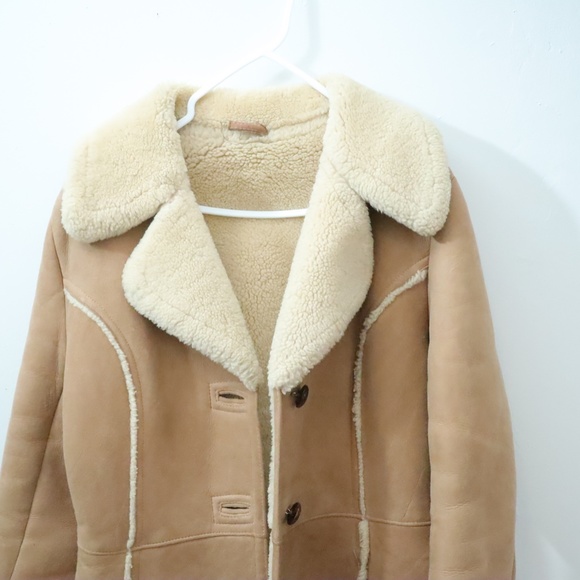 Vintage Penny Lane style Warm Afghan Coat / Eddie Bauer Women's S-M - Picture 2 of 10